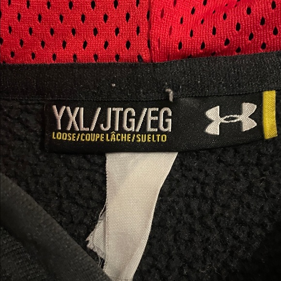 Under Armour Black Pullover with Red Emblem - Picture 2 of 4